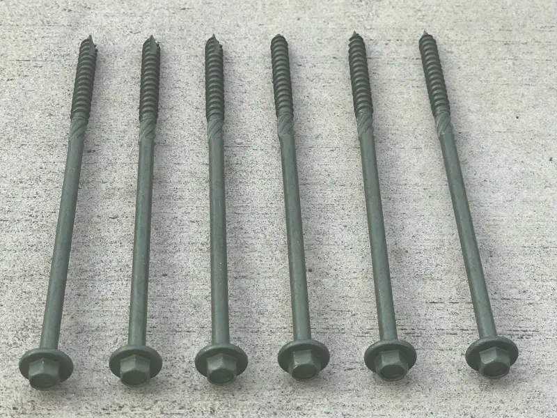 6" Structural Timber Screws - Countersunk (Hex Head) 9