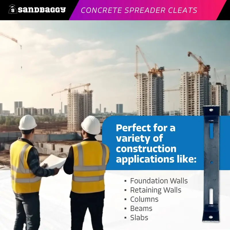 6" X 1 ⅛" Concrete Spreader Cleats - Form Clips 4