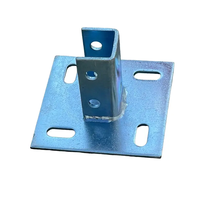 6" X 6" Galvanized Strut Post Base Connector 1