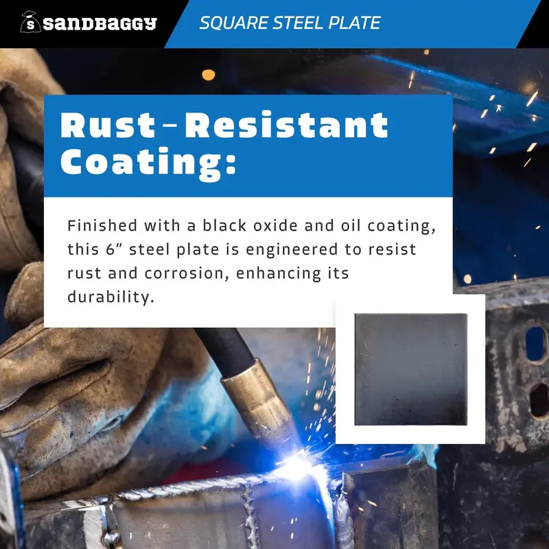 6” X 6” X 1/8” Square Steel Plate - Hot Rolled Steel Sheet 7