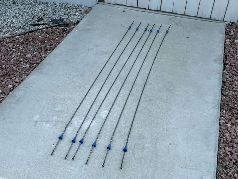 60" X 4 ¾" Standard Snap Ties For Concrete Forms (Short End) - 1" Plastic Cones 12
