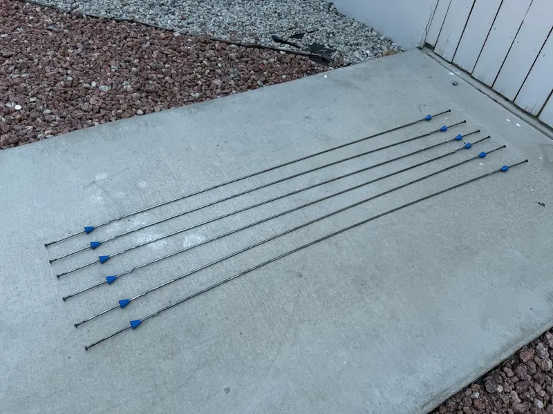 60" X 4 ¾" Standard Snap Ties For Concrete Forms (Short End) - 1" Plastic Cones 9
