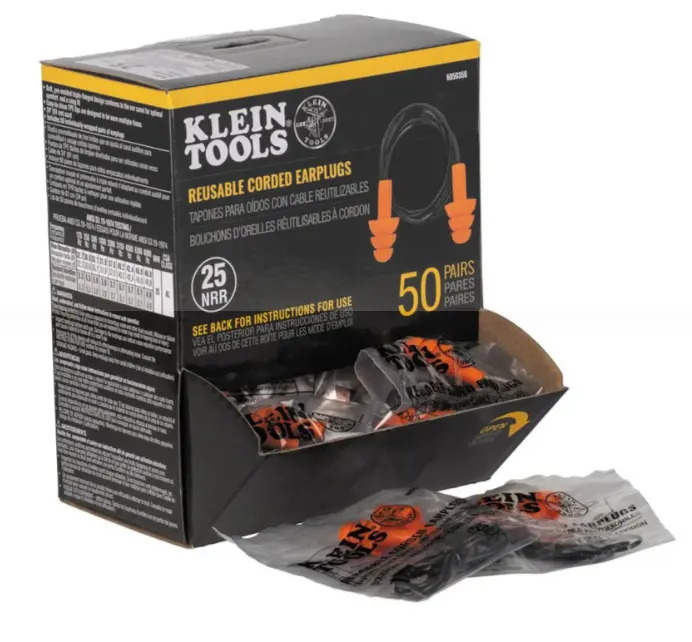 6050350-Corded Earplugs-50 Pair 1