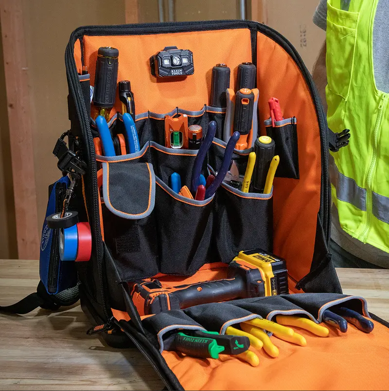62482 Tradesman Pro™ Tool Station Tool Bag Backpack, 27 Pockets 1