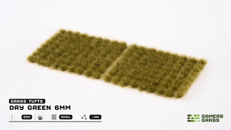 6Mm Dry Green Tuft (Small) 1
