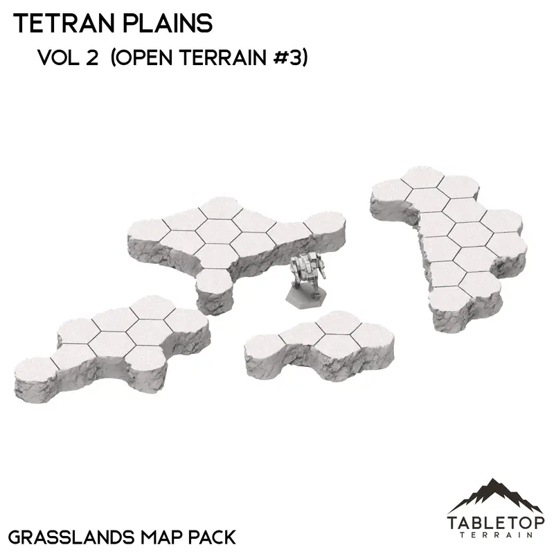 6mm Hextech Tetran Plains Hill Terrain