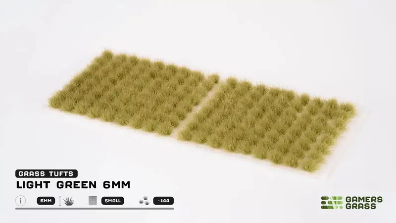 6Mm Light Green Tuft (Small) 1