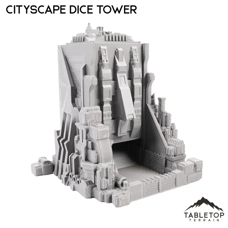 6Mm Sci-Fi Cityscape Dice Tower Terrain 2
