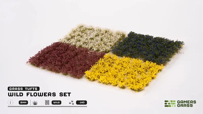 6Mm Wild Flowers Tuft Set 1