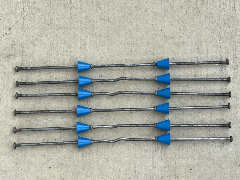 7" X 4 ¾" Standard Snap Ties For Concrete Forms (Short End) - 1" Plastic Cones 11