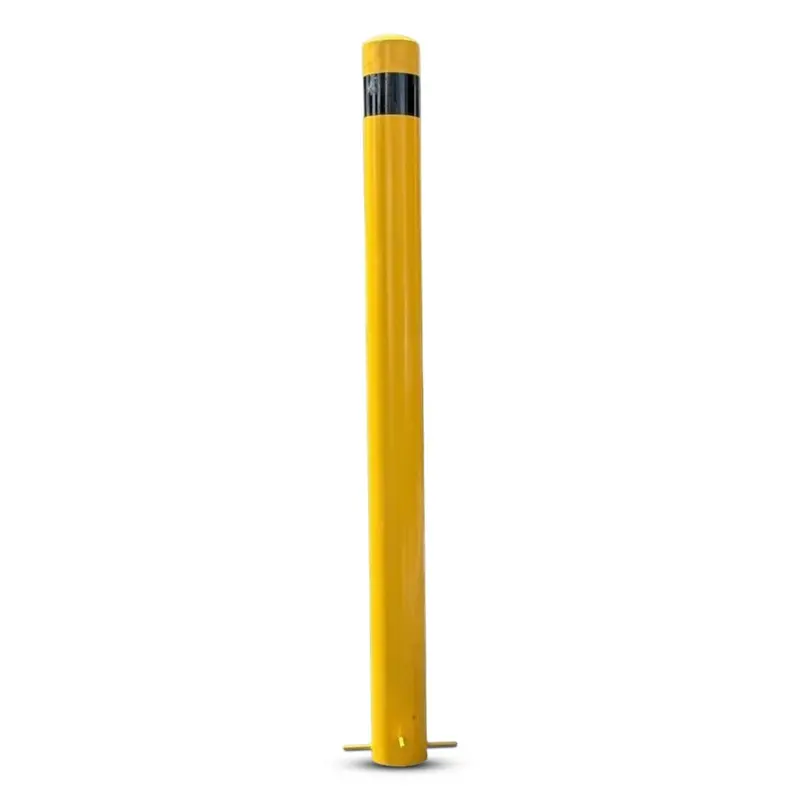 70" Steel Pipe Safety Bollard – In Ground Protection Post (Yellow) 1