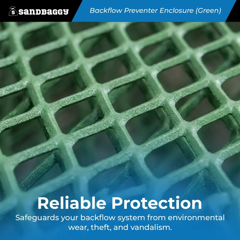 72" X 36" X 36" Durable Backflow Security Cage – Backflow Preventer Enclosure (Green) 7