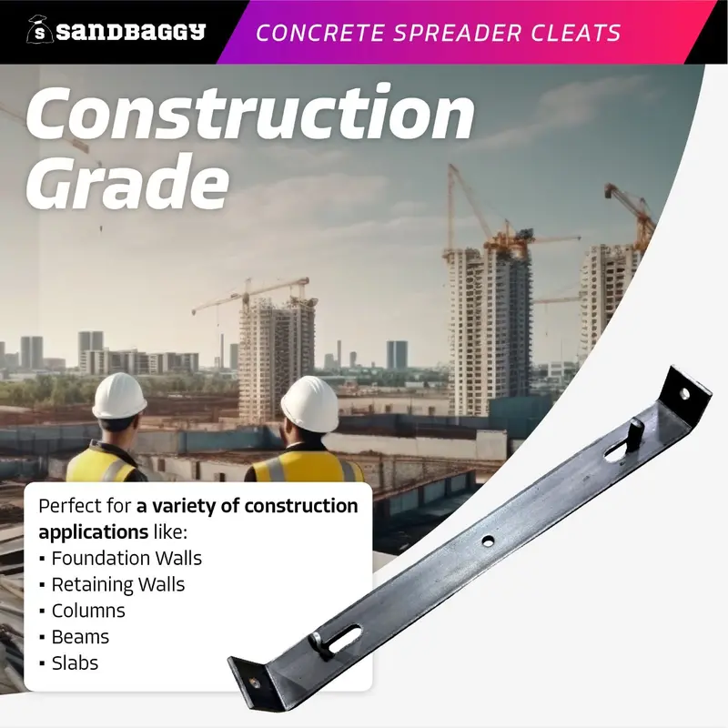 8" Concrete Spreader Cleats - Sizes For ¾" Or 1⅛" Plywood - Form Clips 2