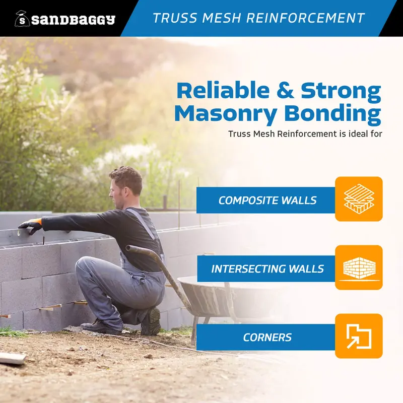 8 Ft Truss Mesh Reinforcement - Hot Dipped Galvanized (92" L X 6" W) 7
