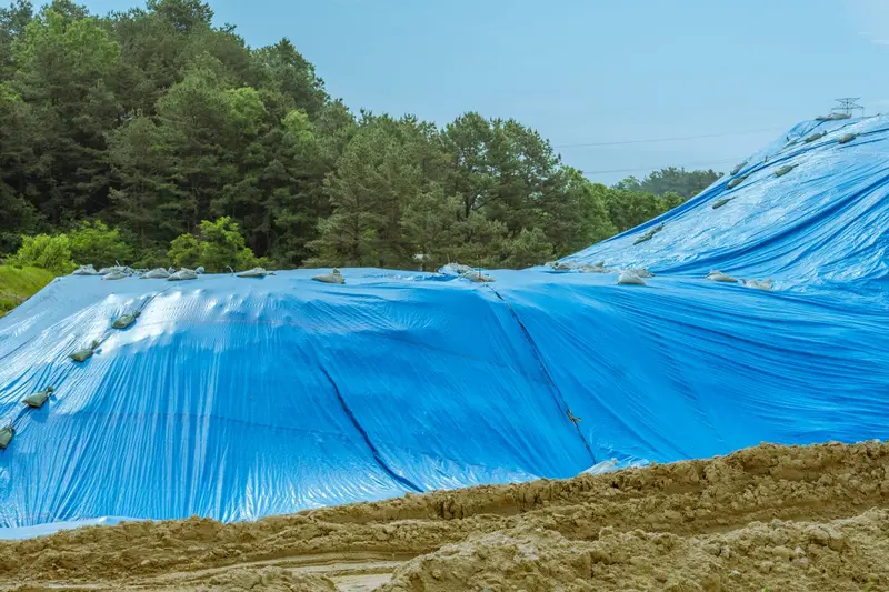 8 Ft X 10 Ft Blue Poly Tarp With Grommets (Water & Uv Resistant) 3