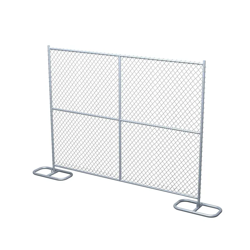 8 Ft X 10 Ft Temporary Chain Link Fence Panel (Galvanized) 11