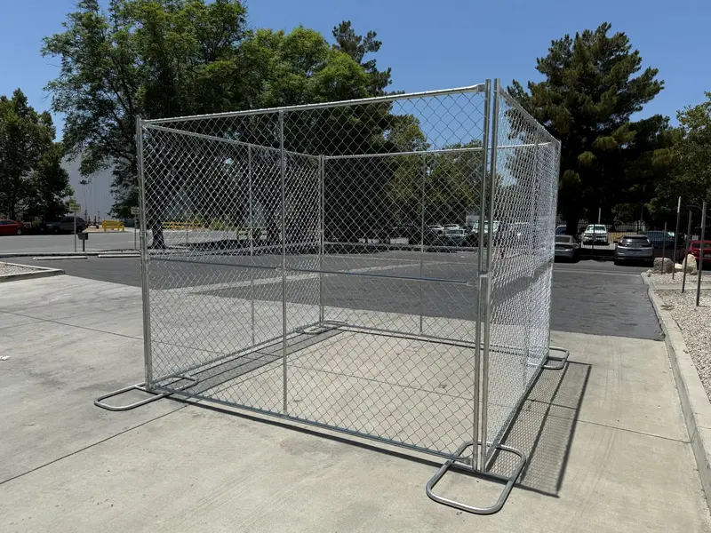 8 Ft X 10 Ft Temporary Chain Link Fence Panel (Galvanized) 13
