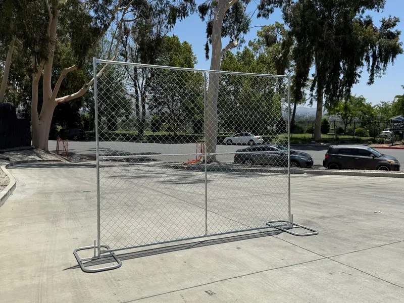 8 Ft X 10 Ft Temporary Chain Link Fence Panel (Galvanized) 14