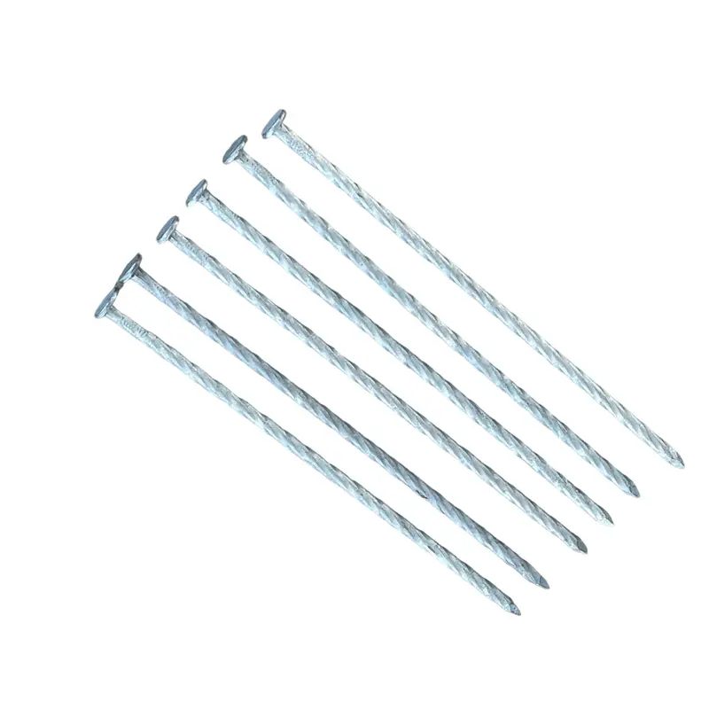 8 In. Galvanized Spiral Landscape Edging Spikes - 4 Gauge Steel 9