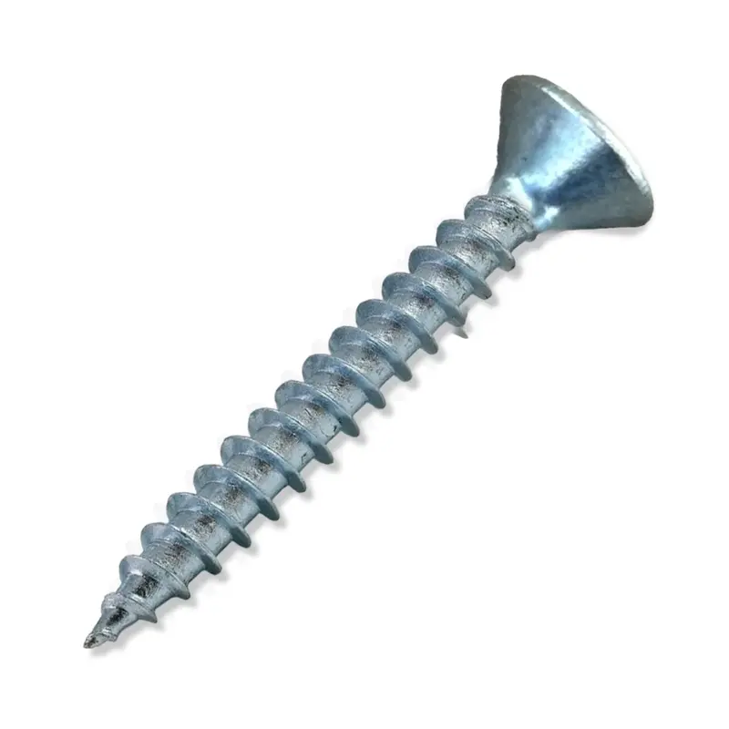 #8 X 1" Zinc Plated Flat Head Wood Screw (Phillips Drive) 1