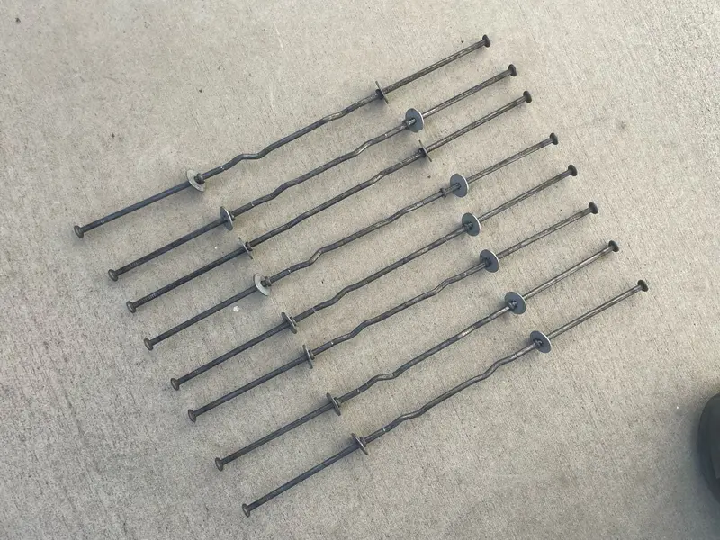 8" X 4 ¾" Standard Snap Ties For Concrete Forms (Short End) - 1" Flat Steel Washer 11