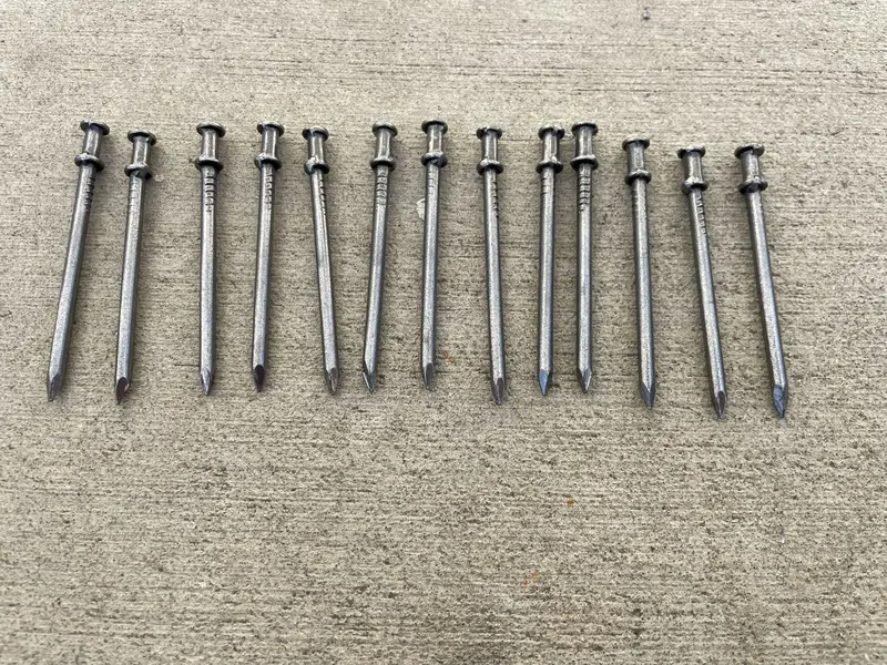 8D Duplex Nails (2.55" Long) - Concrete Forms & Scaffolding - 10 Gauge Steel 6