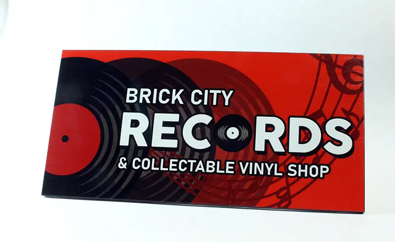 8X16 Billboard Tile - Brick City Records Collectibles (Red) 1