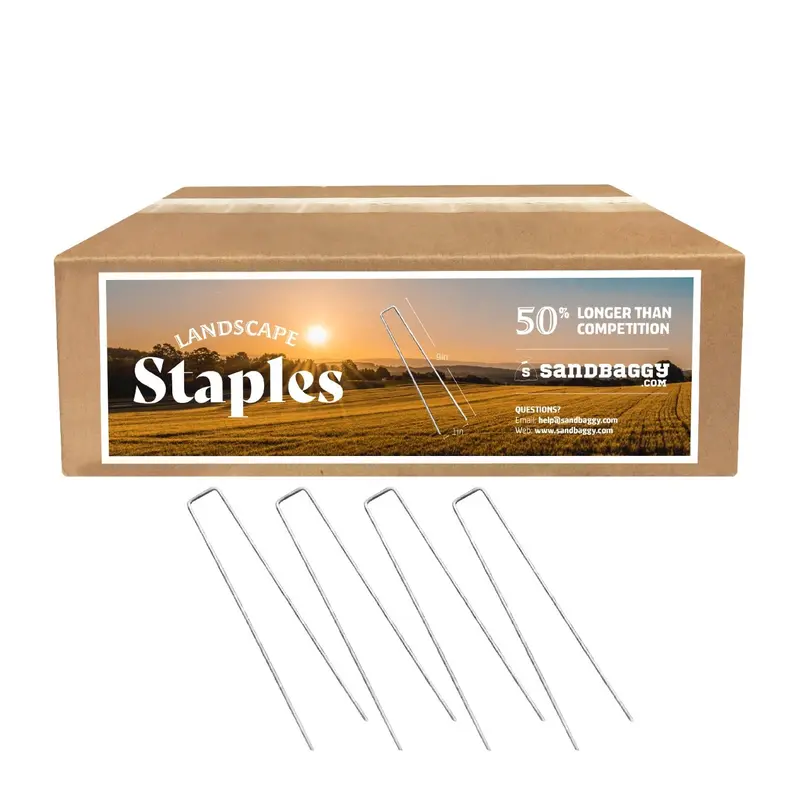 9 In. Landscape Staples - 11 Gauge 3
