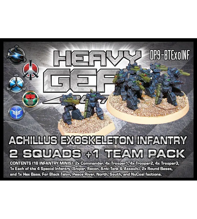 Achillus Exoskeleton Infantry 2 Squads + 1 Team Pack 1