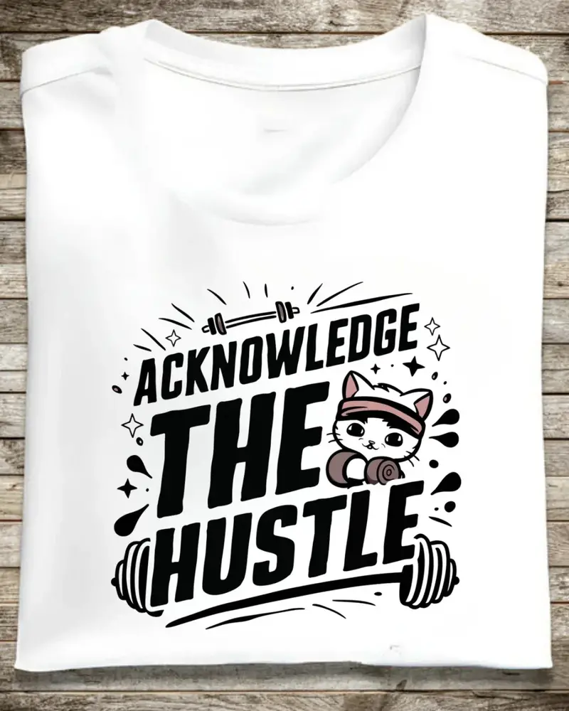 Acknowledge The Hustle Cotton T-Shirt 1