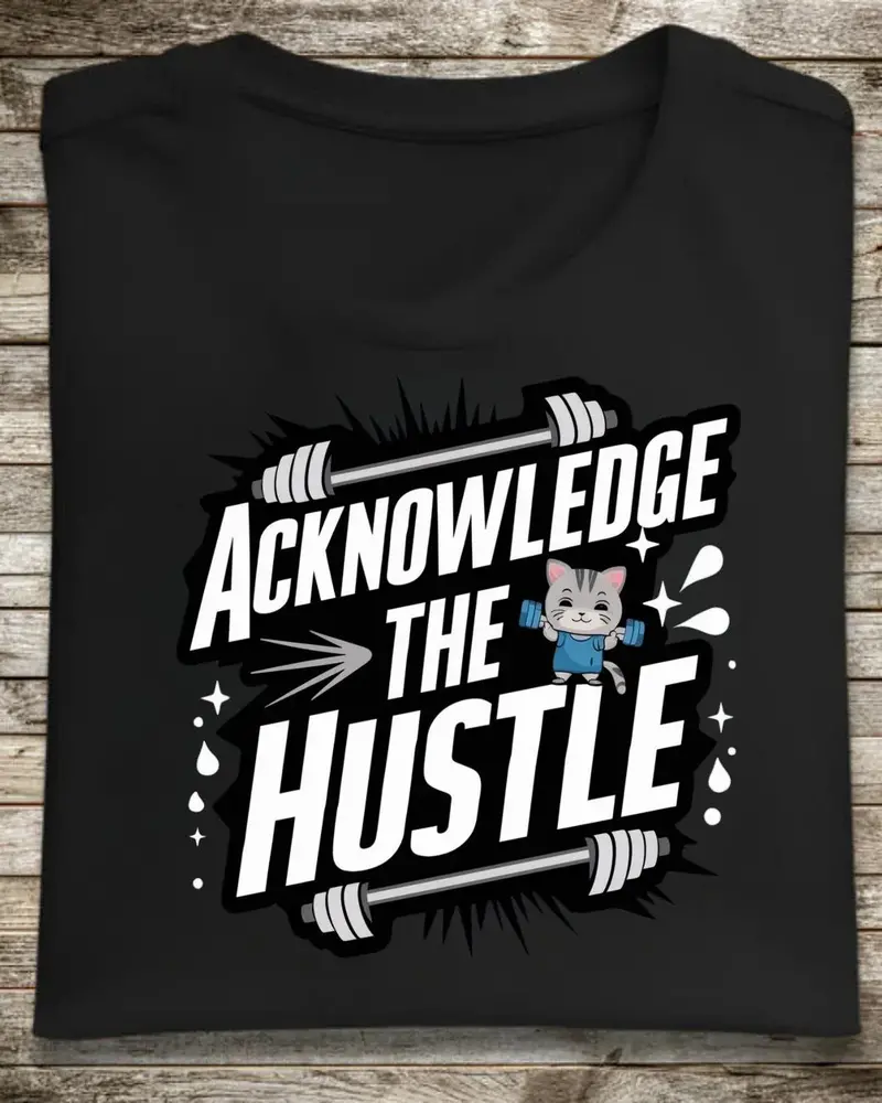 Acknowledge The Hustle Cotton Tshirt 1