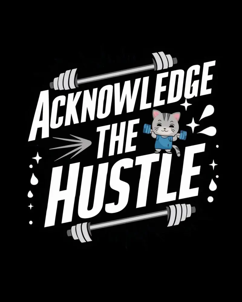 Acknowledge The Hustles Cotton T-Shirt 2
