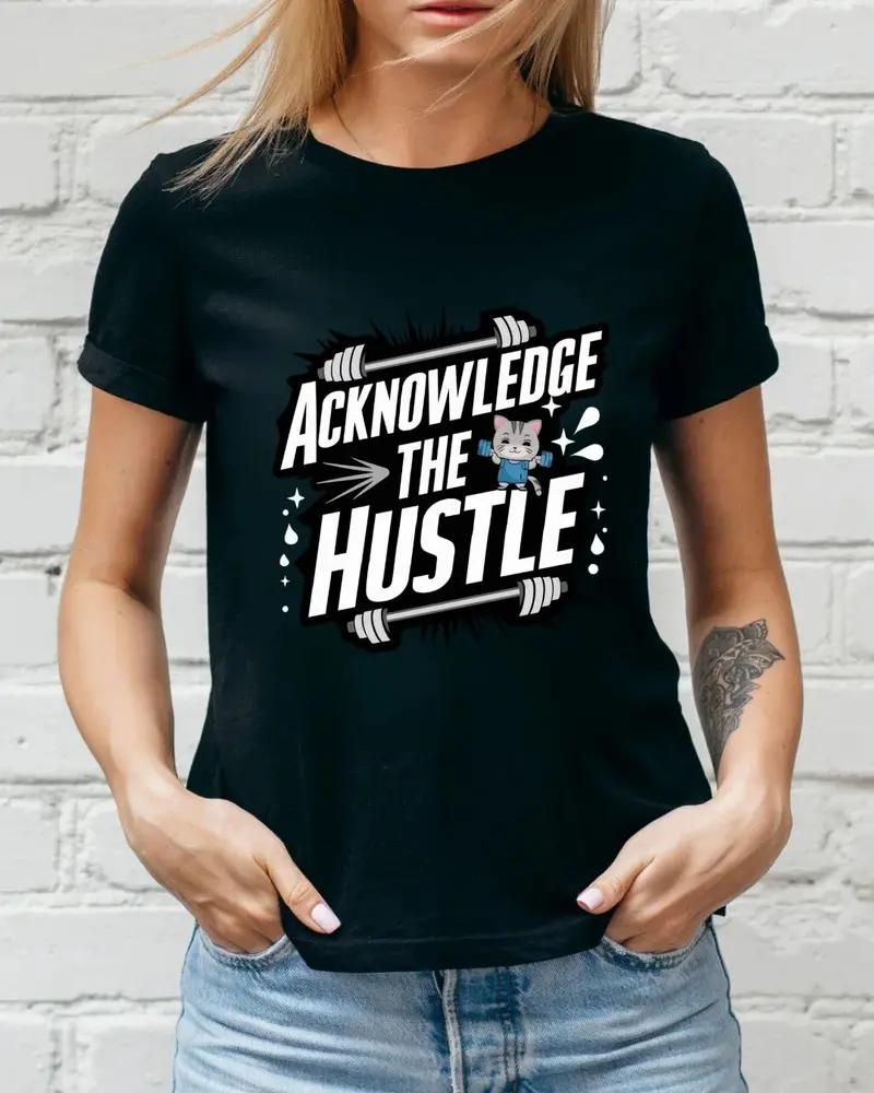 Acknowledge The Hustles Cotton T-Shirt 3