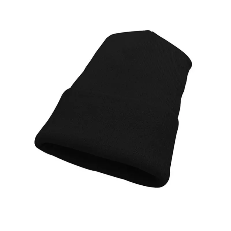Acrylic Knit Winter Toque  Ac1010 - Black 1