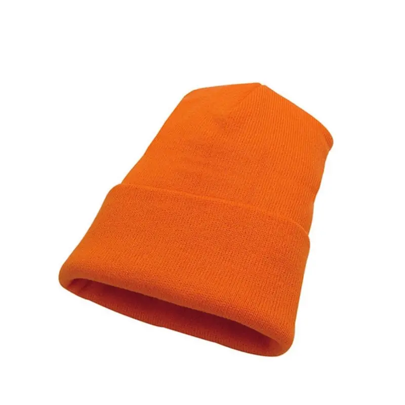 Acrylic Knit Winter Toque Ac1010 - Orange 1