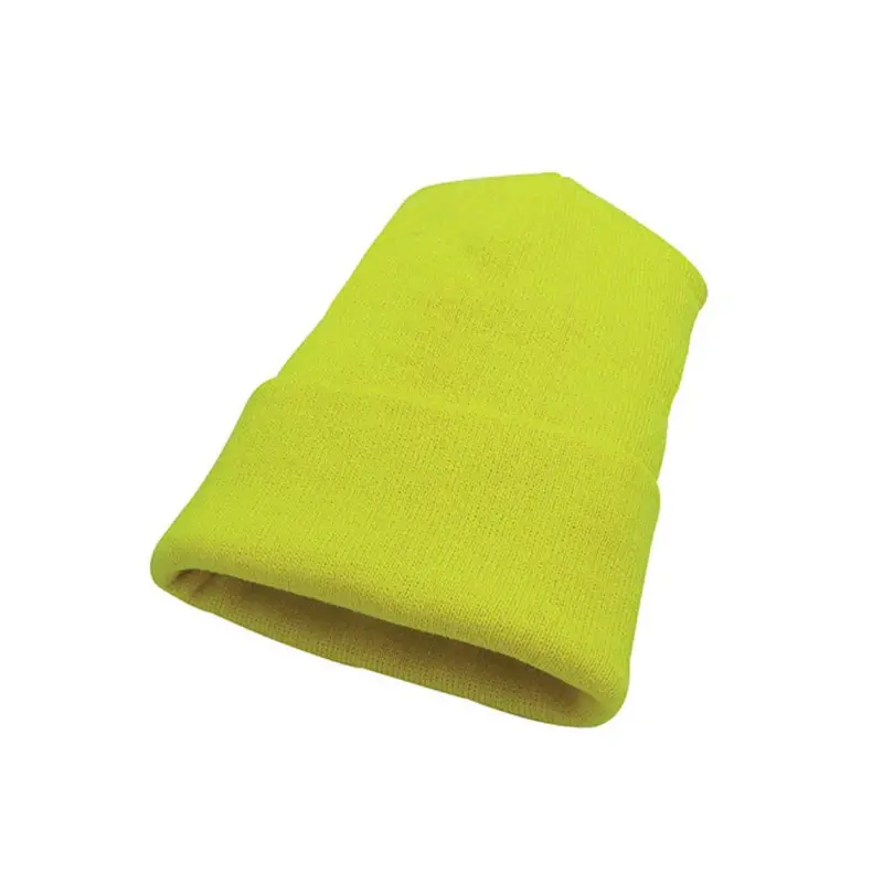 Acrylic Knit Winter Toque Ac1010 - Yellow 1