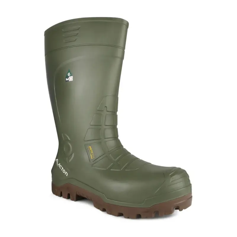 Acton Bering 15" Unisex Insulated Composite Toe Rubber Work Boot With Internal Met Guard A4154-15 - Green 1