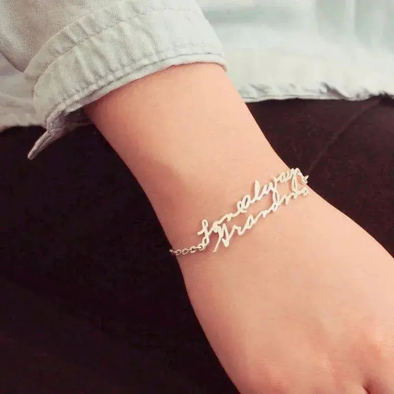 Actual Handwriting Custom Name Bracelet 2