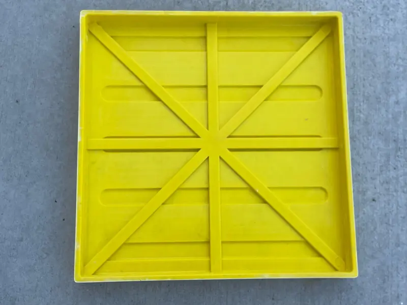 Ada Tiles - Wayfinding Directional Pavers (Uv Protected) - Cast In Place - 11.75" X 11.75" X 1.25", Yellow 2