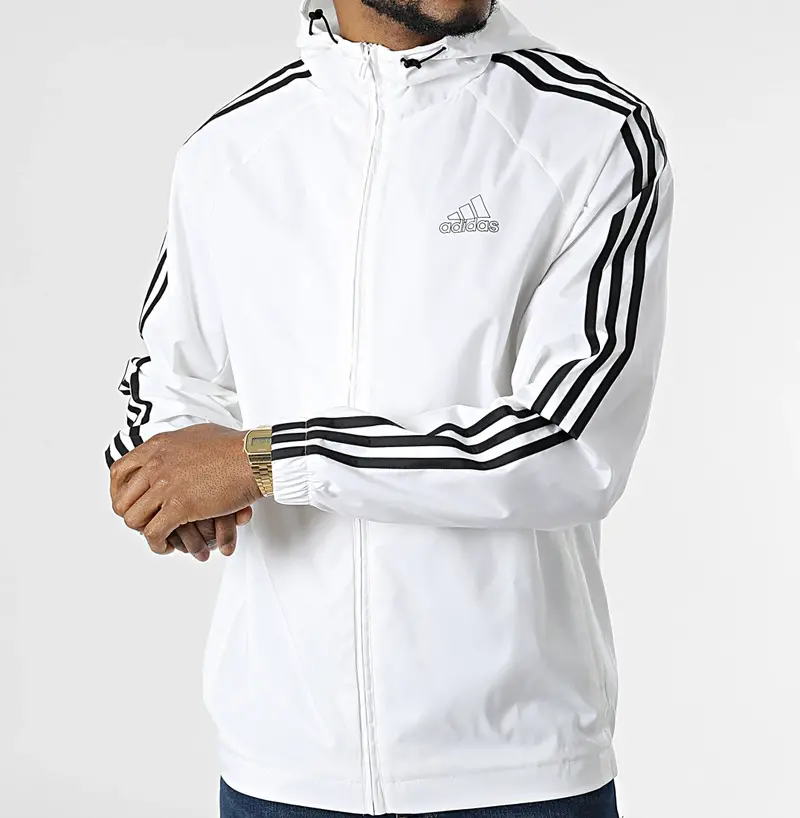 Adidas Men's Windbreaker He4318 - White 4