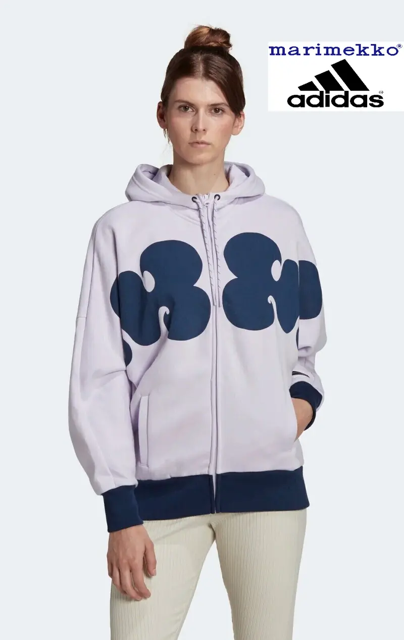 Adidas Women Marimekko Hooded Track Top Hj7305 1