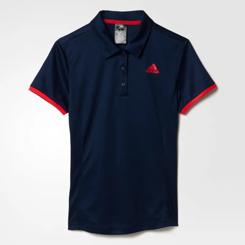Adidas Women Tennis Court Polo Shirt Navy Red Ax8176 1