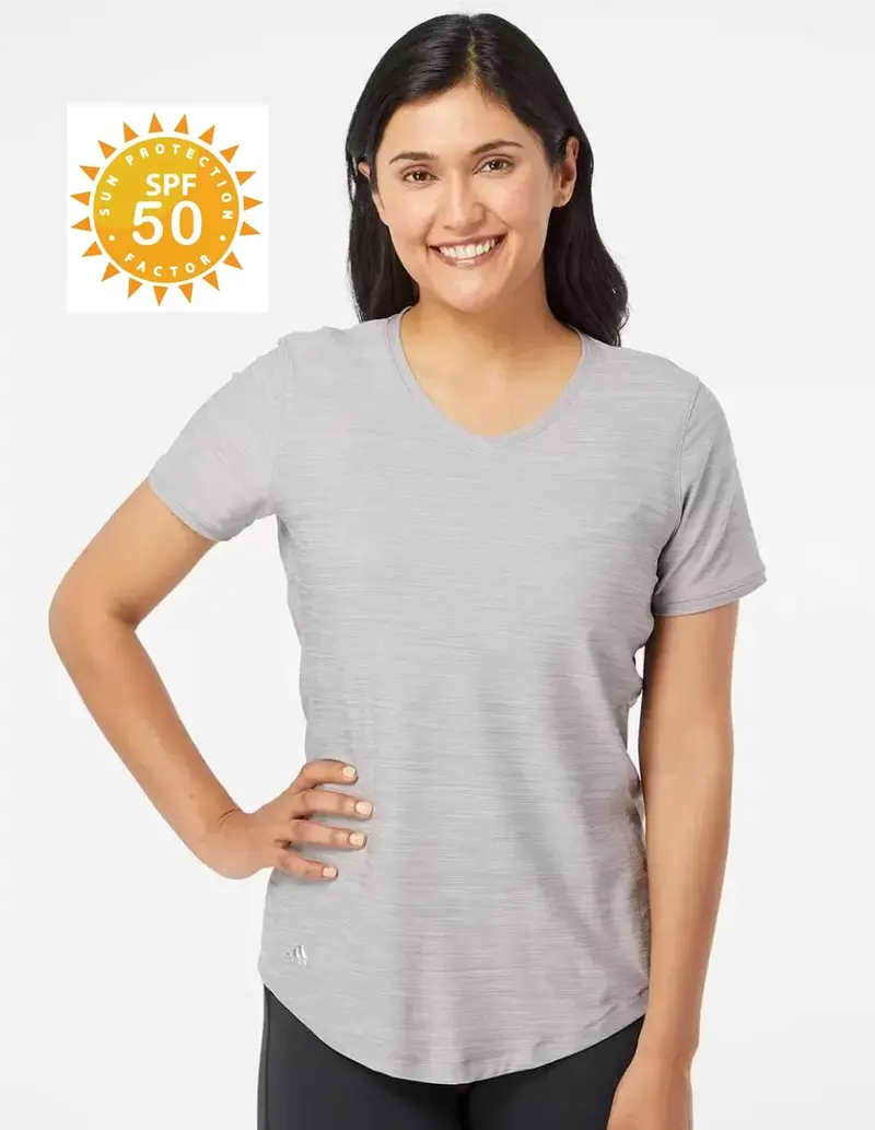 Adidas Women's Golf Lightweight Lifestyle 50+ Uv Factor T-Shirt Ed1266 1