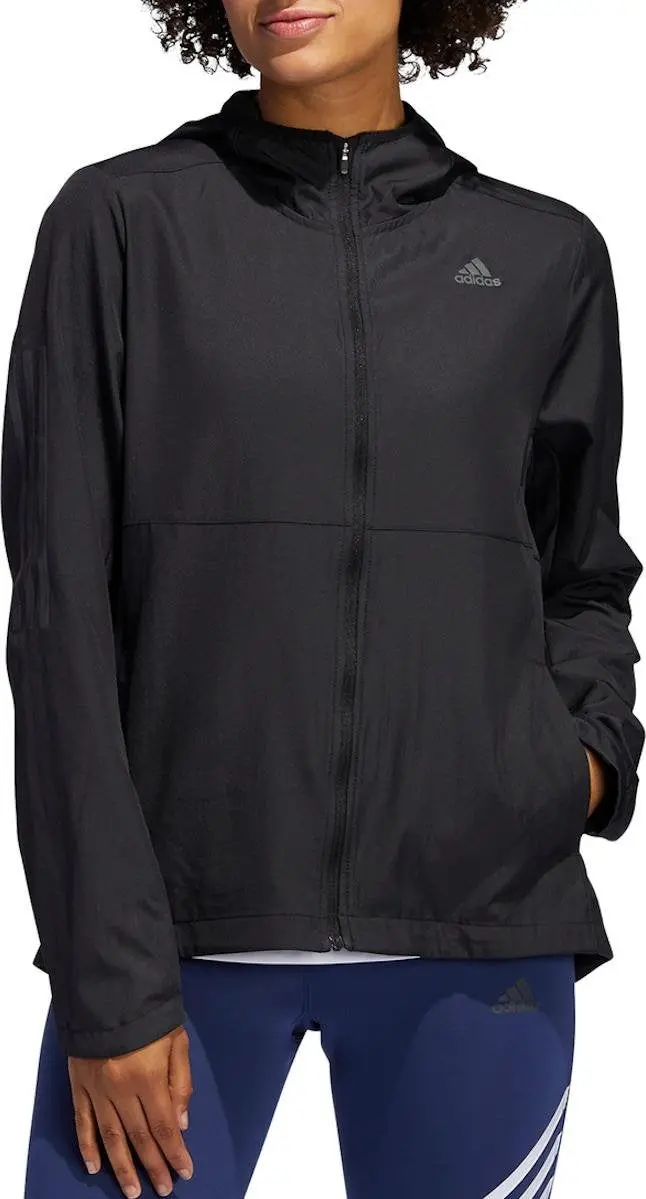 Adidas Women's Run Hooded Windbreaker Black Fm6928 1