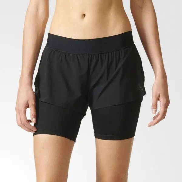 Adidas Women's Two In One Gym Short Black Ap9520 1