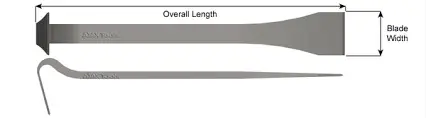 Ajax 1 1/4X9 Double End Scraper 1