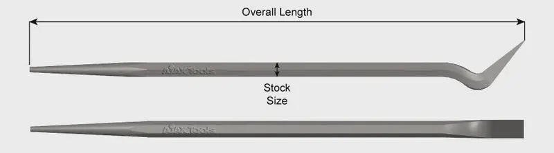 Ajax Tools Gooseneck Sleever Bar 7/8 Dia 48" Bar 1
