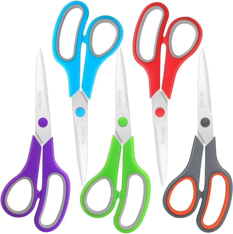 All Purpose Stainless Steel Scissors - Soft Grip Handle (Right / Left Handed) 1