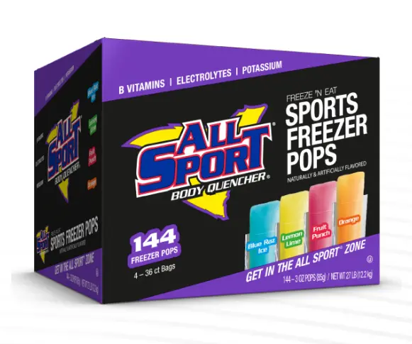 All Sport Body Quencher Freezer Pops 1