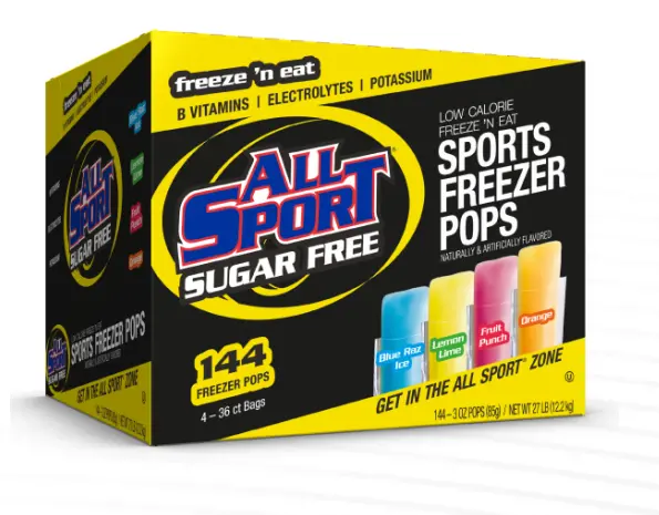 All Sport Sugar Free Variety Pack Freezer Pops 1